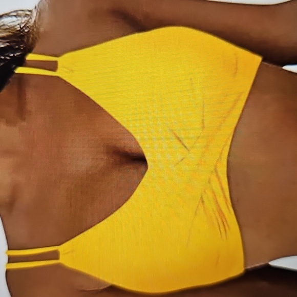 NWT Hesxuno Yellow and Blue Floral Women's Tummy Control Bikini Set 2X - Picture 2 of 8